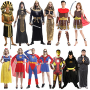 万圣节演出服装情侣表演服饰蜘蛛侠超人服装罗马战士服装埃及服装