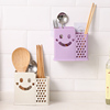 家用免打孔筷子篓筷子筒厨房，塑料创意沥水，餐具收纳盒筷子盒筷子笼
