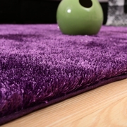 地毯韩国丝亮丝加厚简约茶几地毯卧室床边欧式可定制客厅地毯