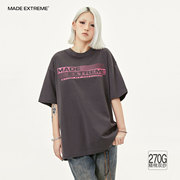 MADEEXTREME 原创潮牌嘻哈美式街头品牌字母印花女装国潮短袖t恤