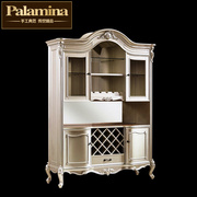 帕拉美娜欧式三门酒柜简欧法式实木厅柜美式实木，门厅柜间厅柜酒柜
