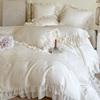 法式浪漫蕾丝四件套140s长绒棉，被套床单高级感立体刺绣床上用品4
