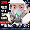 3m防毒面具全面罩6200防甲醛，化工气体防毒气，消防面具防毒防烟面罩