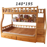 子母床折叠藤席1.1米1.米1.4米双面席冰丝席100高低铺凉席子90宽