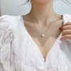 韩国气质简约珍珠项链时尚，女甜美超仙锁骨链女设计感颈链配件饰品