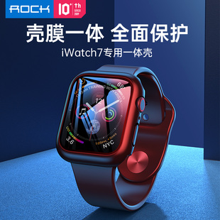 ROCK苹果手表iwatch8保护壳钢化膜一体保护套watch7/6/5/4/3/se