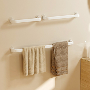 浴室毛巾架免打孔卫生间置物架，挂架儿童浴巾，架晾毛巾杆子厨房日式