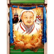 内蒙古皮画成吉思汗民族特色工艺品装饰壁画蒙古包餐厅装饰画挂画