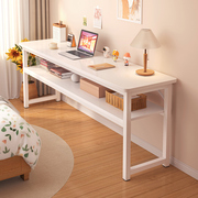 书桌梳妆台一体女生卧室现代简约简易出租屋床尾长，桌子小型化妆桌
