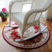 英伦欧式圆形地毯客厅茶几书房卧室布艺地垫 转椅电脑椅垫吊