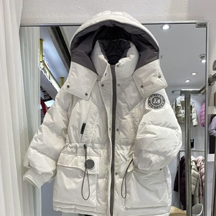 300斤大码女装色工装收腰派克棉服女冬季胖mm中长款韩系宽松外套