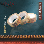 台北故宫博物院文化创意台湾纪念品晋王羲之快雪时晴帖纸胶带