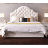 轻奢美式床 实木婚床1.8米布艺床双人床1.5小户型公主床