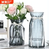 玻璃花瓶欧式简约透明水养富贵竹鲜花客厅插花摆件桌面