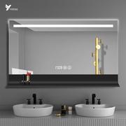智能浴室镜led带灯带，置物架洗漱台储物一体，化妆镜壁挂卫生间镜子