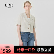 line女装夏季女士，小西装短袖，通勤气质夹克外套ngjknf9900