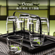 ocean鸥欣进口玻璃杯套装水杯家用透明杯子家用喝水泡茶客厅茶杯