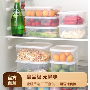 保鲜盒食品级冰箱专用收纳盒冷冻蔬菜水果密封盒塑料便当盒小饭盒