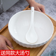 创意个性陶瓷汤碗大号家用12寸水煮鱼，大碗商用酸菜鱼盆白色吃面碗