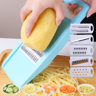 土豆丝神器擦丝切片刨丝器家用多功能厨房切菜器切丝器擦子插菜板