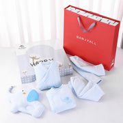 新生儿棉衣礼盒秋冬套装，套盒初生儿宝宝，满月见面礼物用品婴儿衣服
