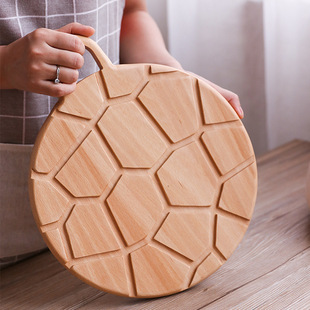 Detomate 日式榉木龟甲状砧板实木菜板家用厨具案板寿司木板