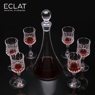 法国进口CDA欧式水晶红酒杯醒酒器套装 家用复古奢华葡萄酒高脚杯