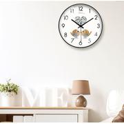 北欧鸟儿个性潮流创意时尚大钟表挂钟现代简约客厅静音石英钟时钟