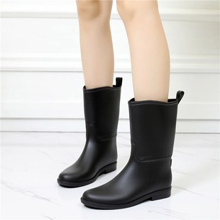 韩版时尚雨鞋女雨靴成人中筒，夏季马靴长筒水鞋女士，马丁靴水靴套鞋