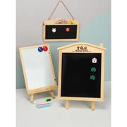 韩国早教便携型三支柱小型磁性桌上儿童画板婴幼儿写字板双面黑板
