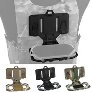 军迷MOLLE战术背心配件手机折叠挂载支架 导航板 molle胸前挂载板