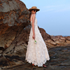 绝美重工沙滩裙女泰国海边吊带仙女长裙三亚海滩穿搭度假风连衣裙