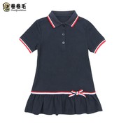 小学生连衣裙女童2023夏季英伦学院风幼儿园班服儿童装校服裙