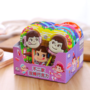 日本进口不二家巧克力棒棒糖，双棒糖果卡通造型宝宝儿童巧克力零食