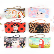 韩国jetoy可爱猫咪女生小清新创意长款笔袋，简约化妆品收纳包
