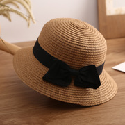草帽女夏天百搭遮阳帽，防晒帽太阳帽出游度假海边大沿帽可折叠凉帽
