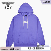 boylondon高街潮牌连帽套头卫衣，秋冬logo印花时尚潮流长袖n04002