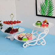 欧式多层水果盘创意三层，蛋糕架干果篮，零食盘糖盘多功能家用甜品g