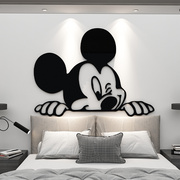 米奇卧室布置房间装饰床头墙，贴纸自粘电视背景墙创意亚克力3d立体