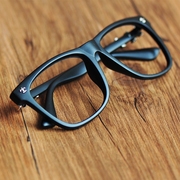 韩版眼镜框无镜片潮人男女复古眼镜架眼睛平光镜，黑框架眼镜