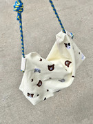 southernkitty刺绣小猫托特包包，女2023百搭帆布包单肩斜挎包