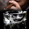 雪茄烟缸欧美高档时尚，创意个性潮流定制现代简约水晶烟灰缸