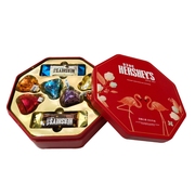 Hershey‘s好时之吻巧克力6粒+6排块火烈鸟铁盒礼盒装结婚喜糖