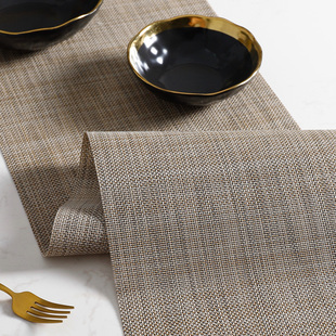 日式桌垫pvc桌旗隔热垫茶几，长条餐桌布，中式禅意茶席餐垫茶几垫子