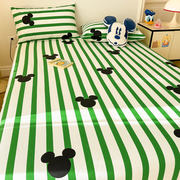 迪士尼儿童床单单件纯棉全棉100卡通被单床笠三件套1.5米单人炕单