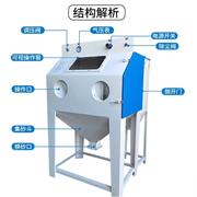 喷砂机小型手动9080型模具五金除锈翻新无尘箱式打沙机高压喷