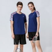 乒乓球网球运动T恤直供 速干透气羽毛球服上衣来图印