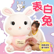 日本情侣表白礼物可爱小白兔公仔毛绒玩具女孩，睡觉抱枕夹腿大兔子