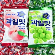 龙客韩式水果糖青提味硬糖水蜜桃休闲零食网红糖果结婚喜糖散装