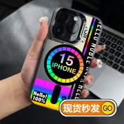 适用于苹果15promax磁吸手机壳iphone15plus保护套，14男女超薄13磨砂外壳12pm小众，高级感11全包硅胶炫彩壳